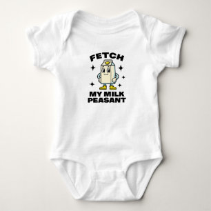 Body Para Bebê Traga Meu Leite Camponês - Baby Grow