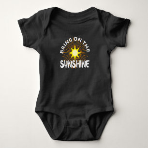 Body Para Bebê Traga O Design Sunshine - Baby Fine Jersey T-