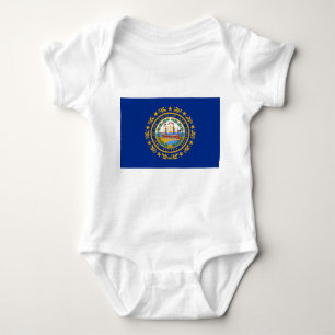 Body Para Bebê Traje de bebê com bandeira de New Hampshire