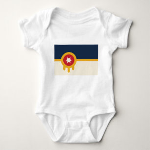 Body Para Bebê Traje de bebê com bandeira de Tulsa, Oklahoma