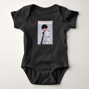 Body Para Bebê Traje de Bebê de Herói Futurista Anime Menino