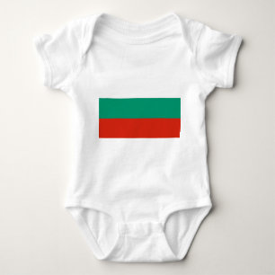 Body Para Bebê Traje de bebê Patriótico com bandeira Bulgária