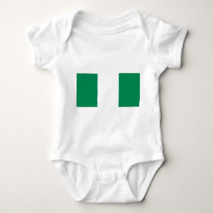 Body Para Bebê Traje de bebê patriótico com bandeira nigeriana