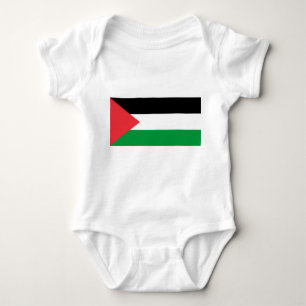 Body Para Bebê Traje de bebê patriótico com bandeira Palestina