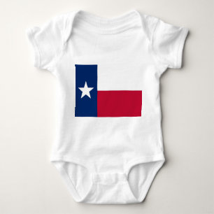 Body Para Bebê Traje de bebê patriótico com bandeira Texas, EUA