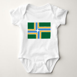 Body Para Bebê Traje de bebê Patriótico com pavilhão de Portla