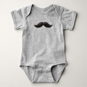 Body Para Bebê Traje de bigode para o bebê sofisticado