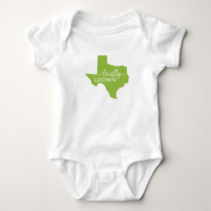 Body Para Bebê Traje de Criança do Estado do Texas, Localmente Cu