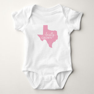 Body Para Bebê Traje de Criança do Estado do Texas, Localmente Cu