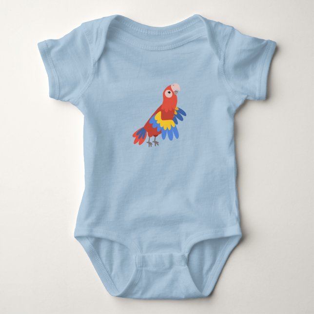 Body Para Bebê Traje de papagaio (Frente)