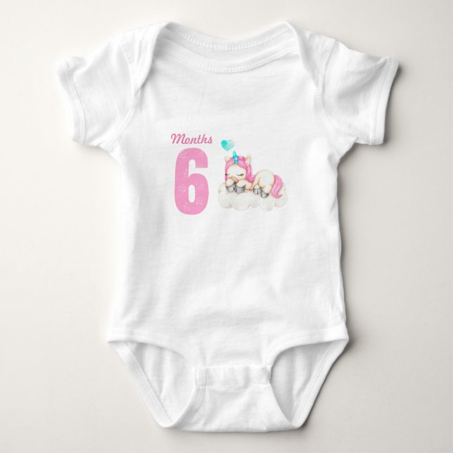 Body Para Bebê Traje para bebês de seis meses (Frente)