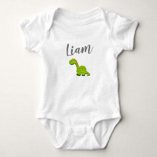 Body Para Bebê Traje personalizado bonito com dino