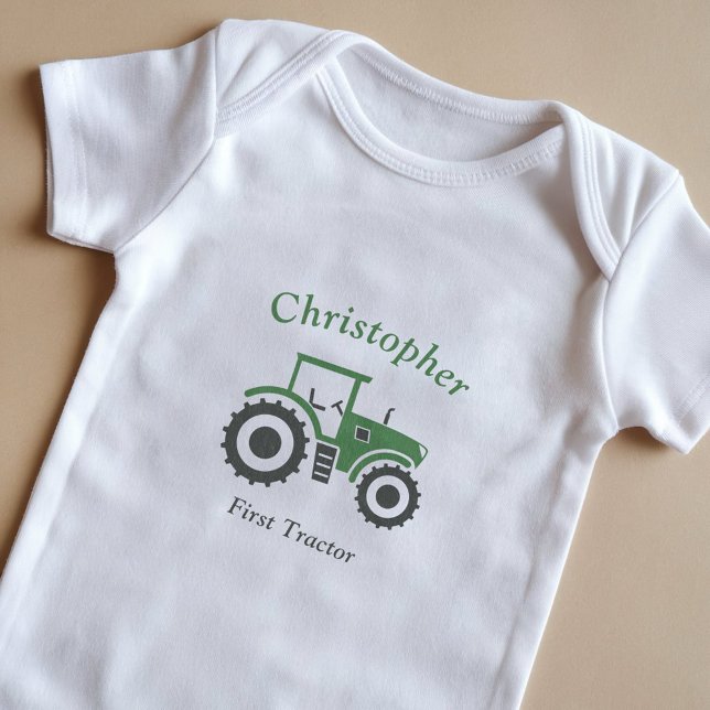 Body Para Bebê Trator de fazenda (Farm Tractor Baby Bodysuit)