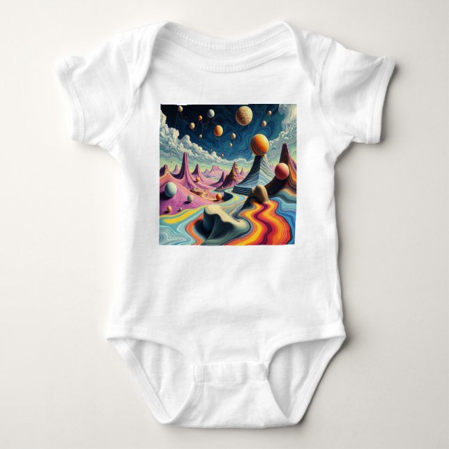 Body Para Bebê  Traumplanet der Farben – Jenseits der Realität (Frente)