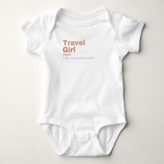 Body Para Bebê Travel Girl - Travel (Frente)