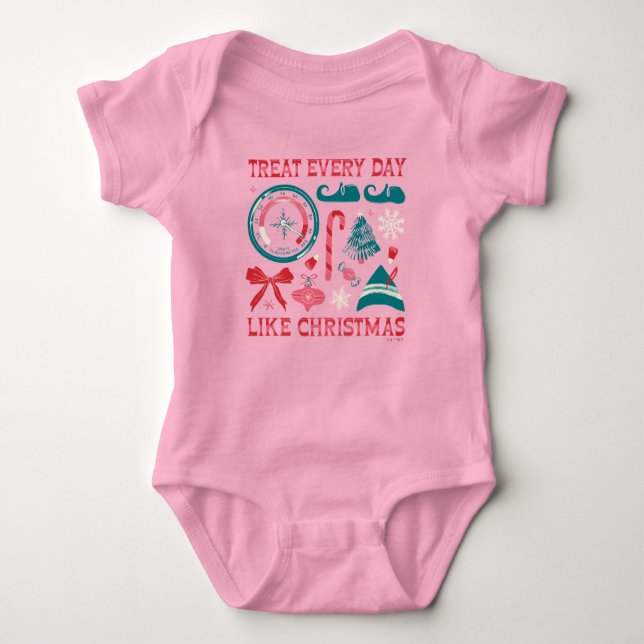 Body Para Bebê Treat Every Day Like Christmas (Frente)