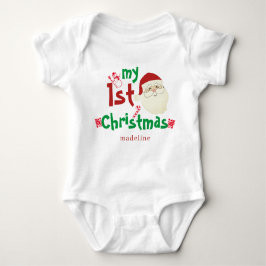 Body Para Bebê Trendy Cute Santa Claus My First Christmas Newborn