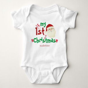Body Para Bebê Trendy Cute Santa Claus My First Christmas Newborn