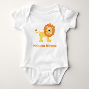 Body Para Bebê Trendy Hakuna Matata Lion