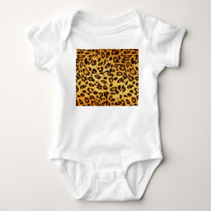Body Para Bebê Trendy Leopard: Padrão de Design da pele.