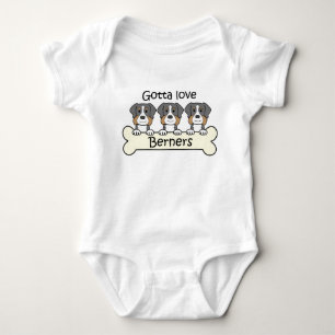 Body Para Bebê Três cães de montanha de Bernese