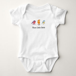 Body Para Bebê Três pássaros pequenos