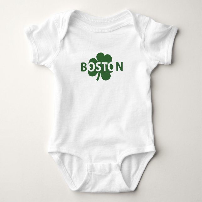 Body Para Bebê Trevo de Boston (Frente)