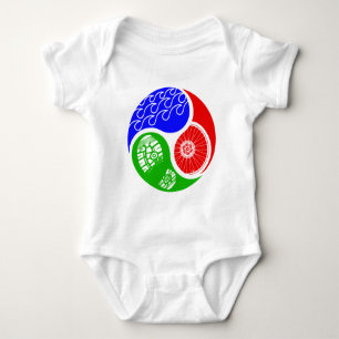 Body Para Bebê Triathlon TRI Yin Yang
