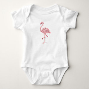 Body Para Bebê Tribal Flamingo