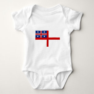 Body Para Bebê Tribos unidos da bandeira de Nova Zelândia (1834)