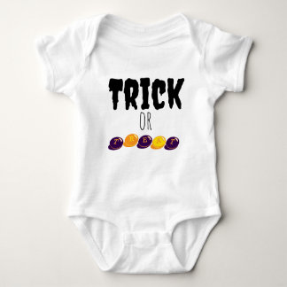 Body Para Bebê Trick ou Tratar Bebê Roupa