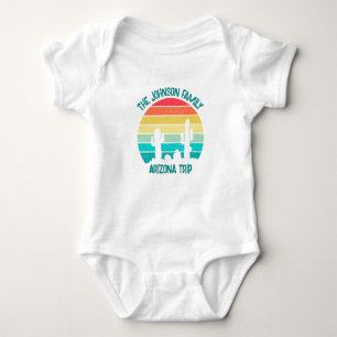 Body Para Bebê Trilha Personalizada Sunset do Deserto de arizona