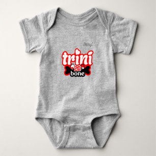 Body Para Bebê Trini para desfazer o osso com seu nome