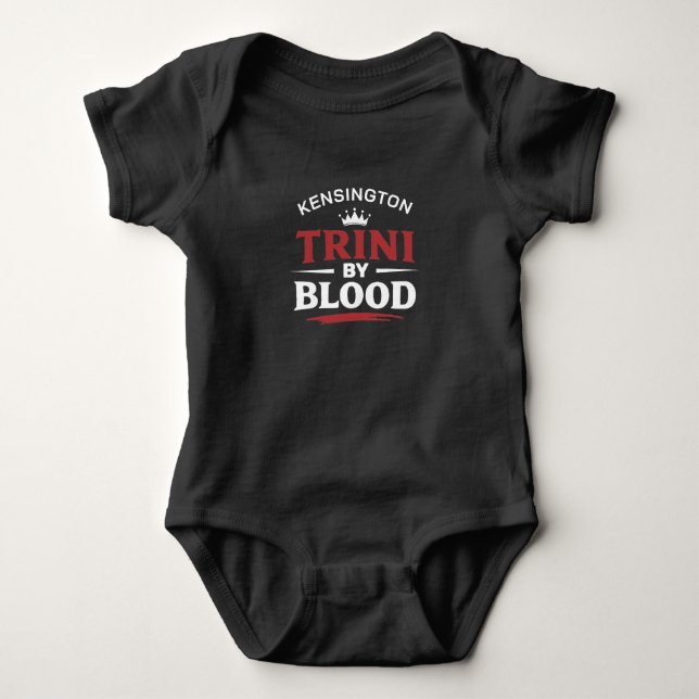 Body Para Bebê TRINI pelo SANGUE NEGRO (Frente)