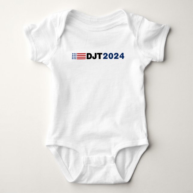 Body Para Bebê Trump 2024 DJT (Frente)