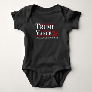 Body Para Bebê Trump Vance 2024 Vice-presidente VP Trump 2024