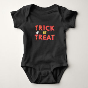 Body Para Bebê Truque Ou Tratar Fato De Bebê Preto