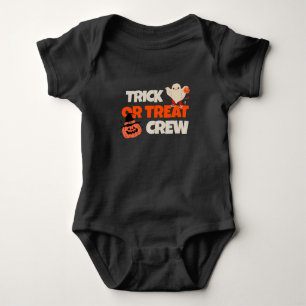 Body Para Bebê Truque Ou Tratar Roupa De Bebê Da Tripulação