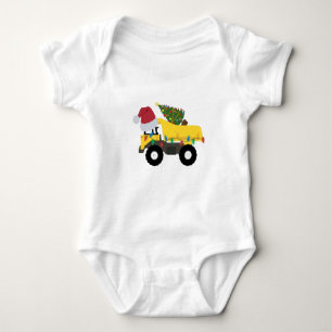 Body Para Bebê Truques de Natal - Truck Construction Truck Baby