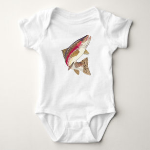 Body Para Bebê Truta de arco-íris
