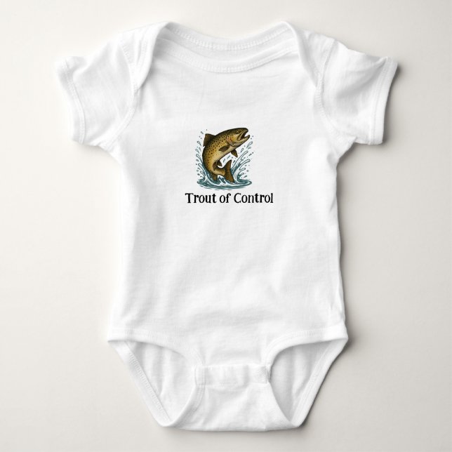 Body Para Bebê Truta de Control Baby One-Piece (Frente)