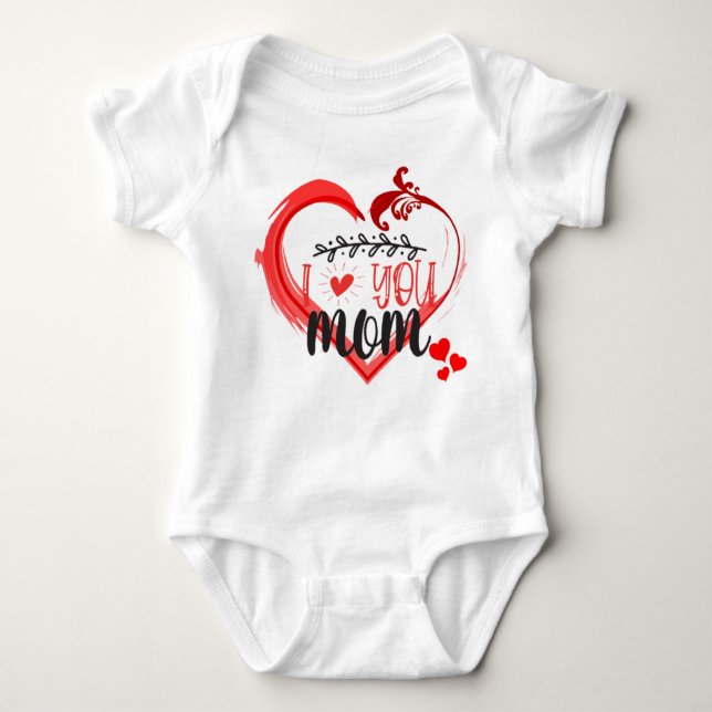 Body Para Bebê TShirt Madre mi corazon se multiplica (Frente)