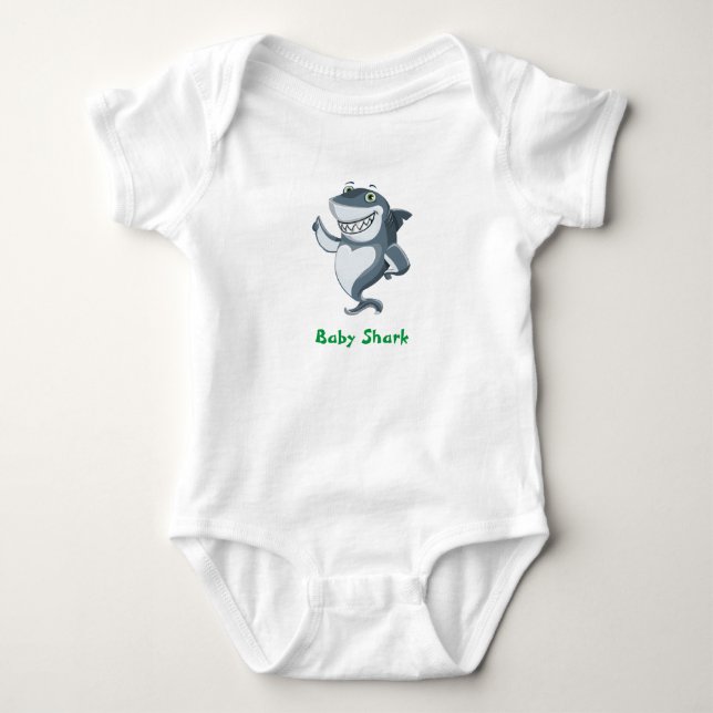 Body Para Bebê Tubarão-bebê (Frente)