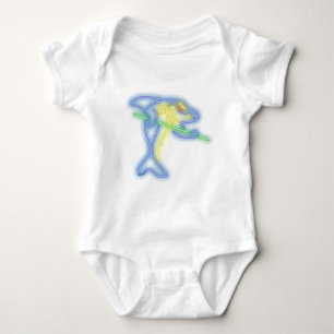 Body Para Bebê Tubarão da piscina