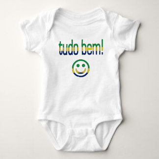 Body Para Bebê Tudo Bem! Cores da bandeira de Brasil