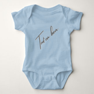 Body Para Bebê Tudo Vai Bem – Bodysuit de Bebê com Citação France