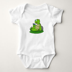 Body Para Bebê Turtle Leading Book