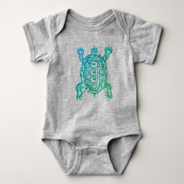 Body Para Bebê Turtle uma peça (Frente)