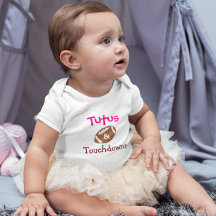 Body Para Bebê Tutus e Touchdowns