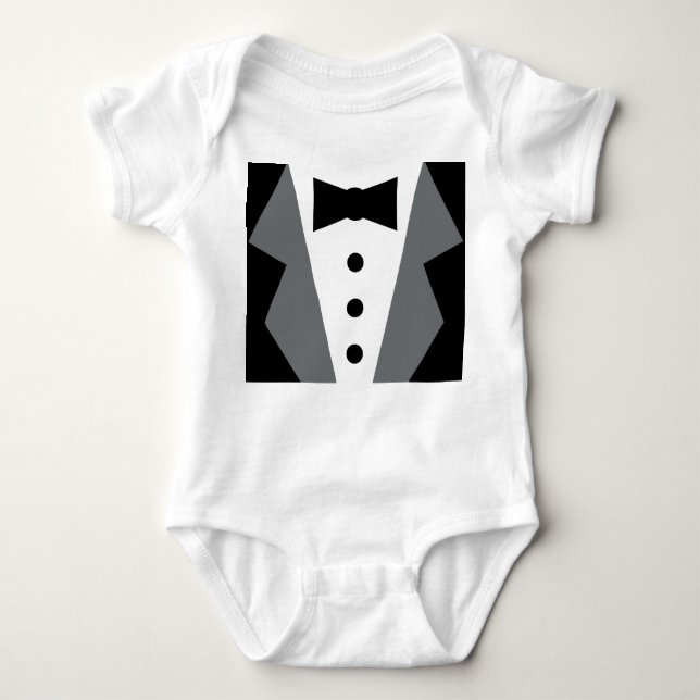 Body Para Bebê Tuxedo (Frente)